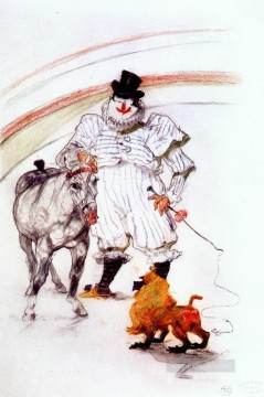 アンリ・ド・トゥールーズ・ロートレック Painting - サーカスの馬と猿の馬場馬術にて 1899 年 トゥールーズ ロートレック アンリ・ド